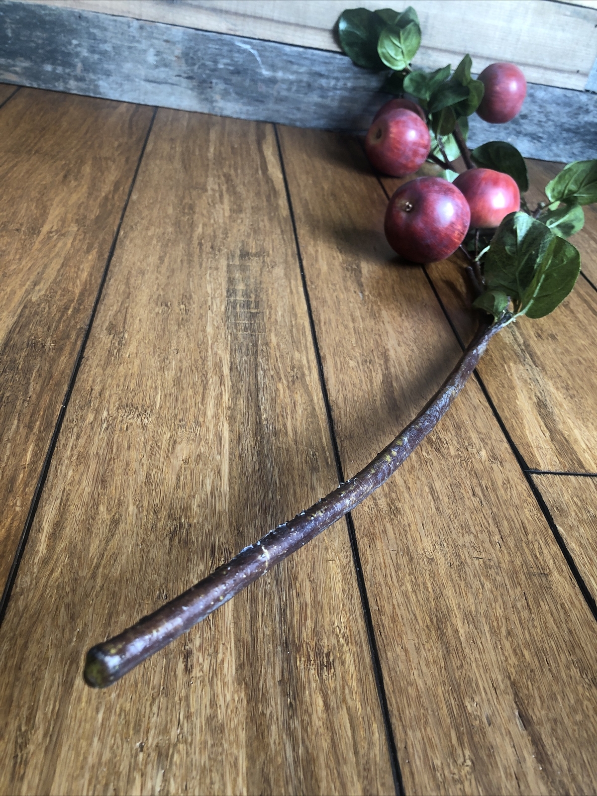 Apple Branch 1Pc Artificial Fruit Decoration Flowers Leaves Garden Home Deco DIY