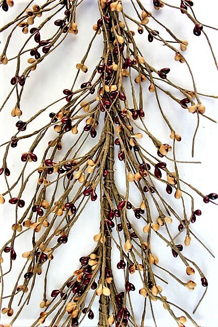 EV-C25 Pip Berry Garland in Mustard and Burgundy Color
