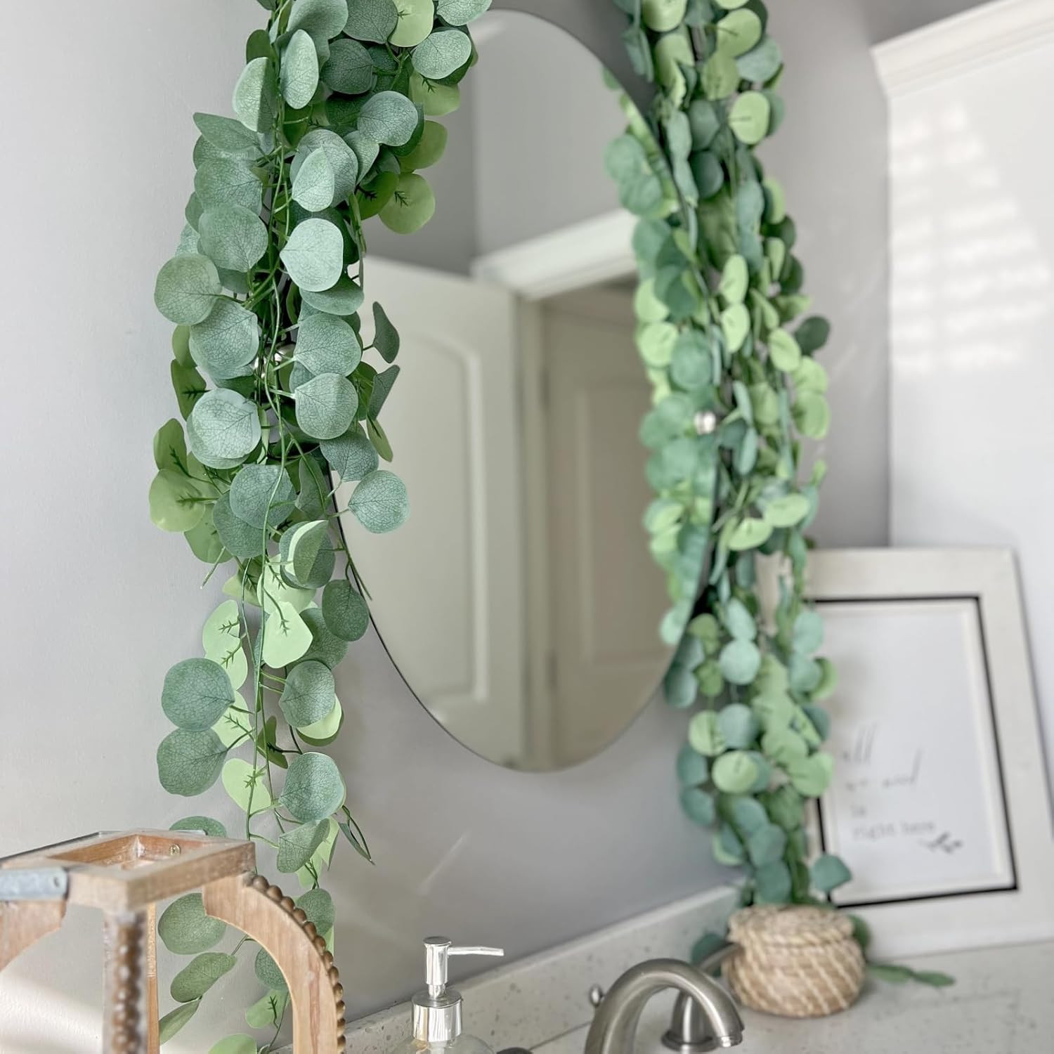 96Pcs Artificial Eucalyptus Garland for Wedding, Home & Party Decor