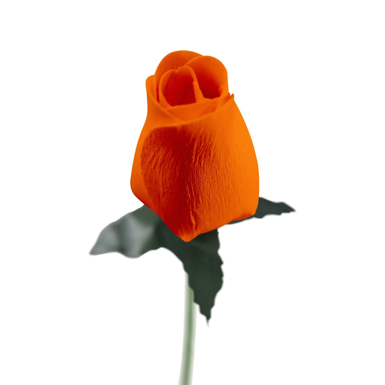 Orange Realistic Wooden Roses 32 Count