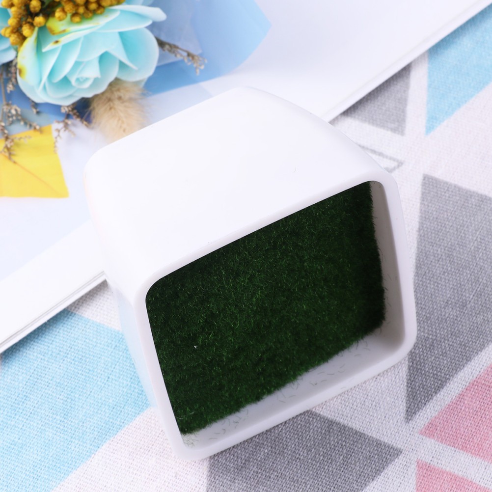 Artificial Plastic Flower Pot Decoration Small Square Simulative Flower Pot