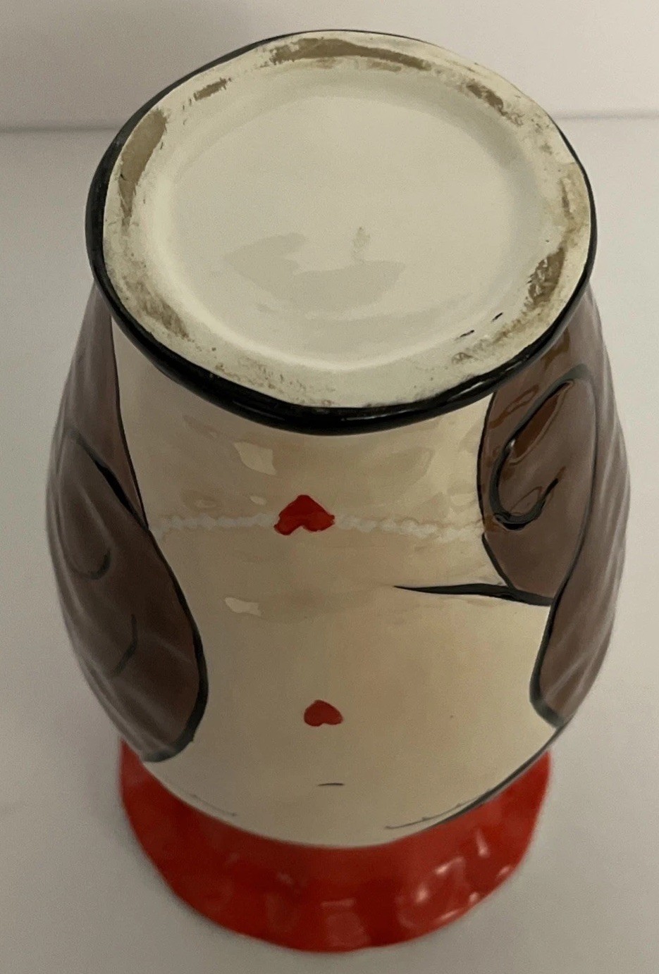 Always & Forever Ceramic Vase Lady Fave Art Vase Red Hearts Romantic Decor