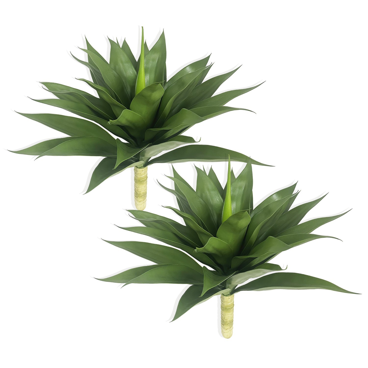 2 Pack Oversized Artificial Agave Stake, Multicolor Faux Succulent Garden Decor