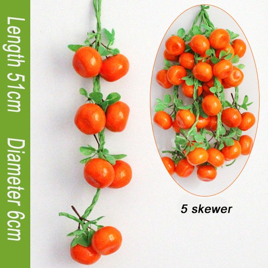 Simulat Artificial Lemon String Fake Fruit Disply Wall Hanging Home Party Decor