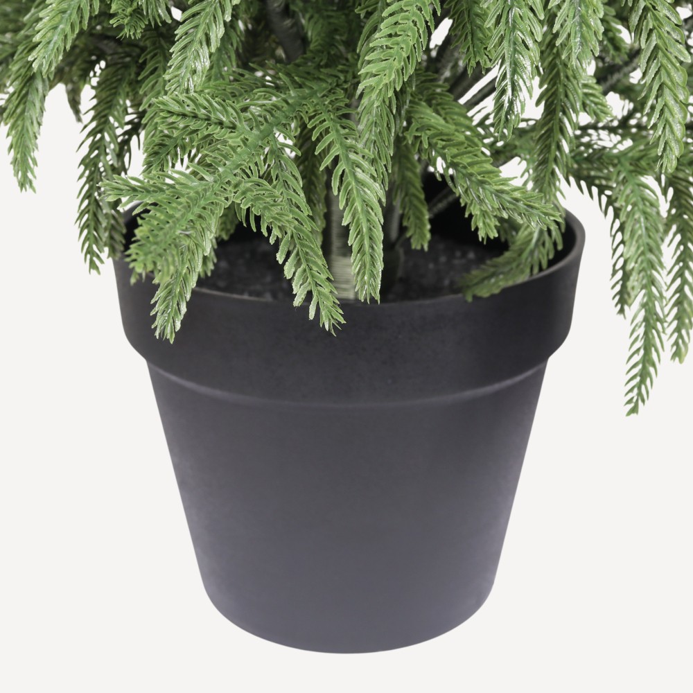 Real Touch 5ft Artificial Pine Tree in Pot, 2 Piece Set, Indoor/Outdoor