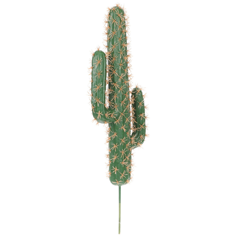 Cactus Model Statue Decor Centerpiece Faux Indoor No Pot Banquet
