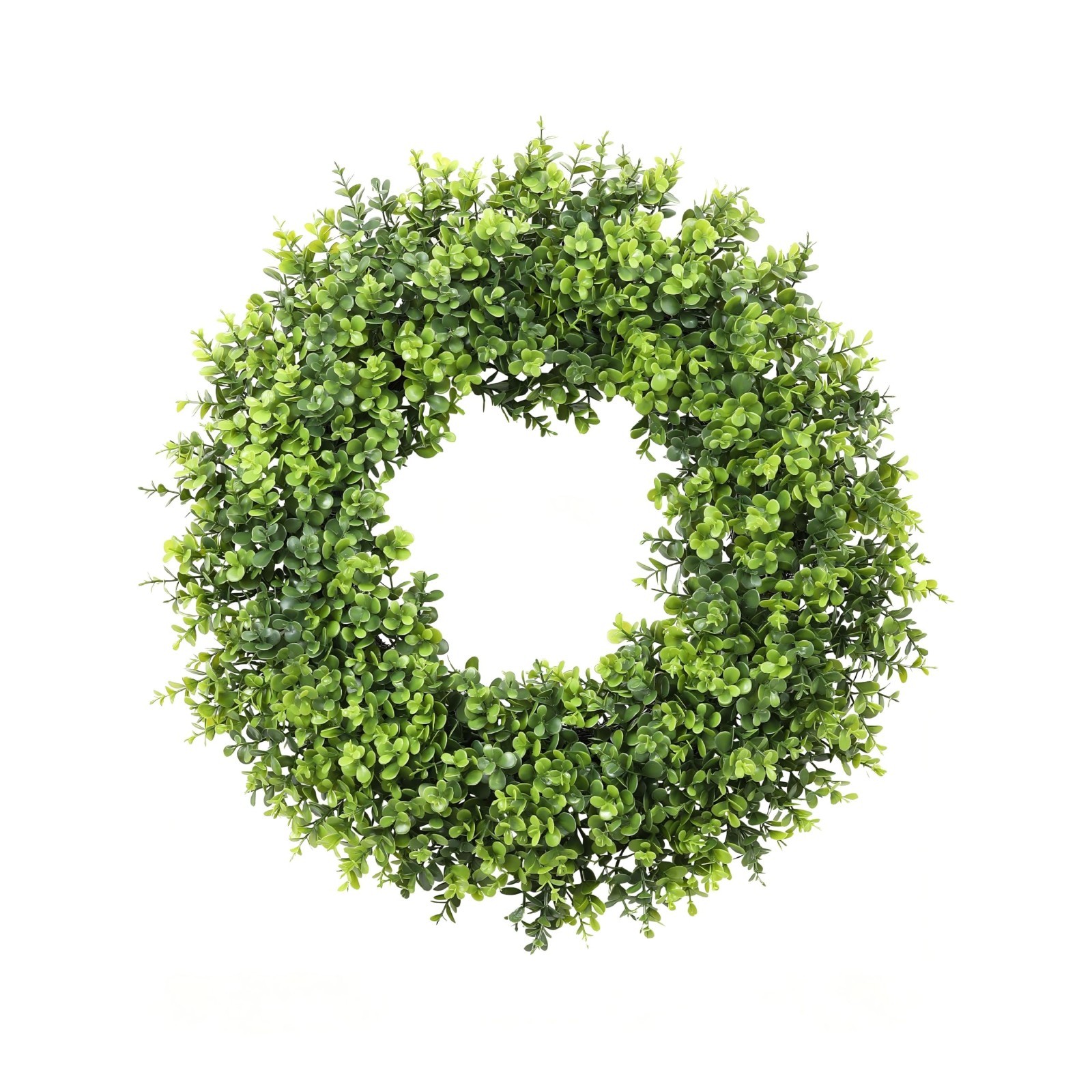 20″ Artificial Boxwood Wreath – All Season Green Decor for Door, Wall, Indoor/Ou