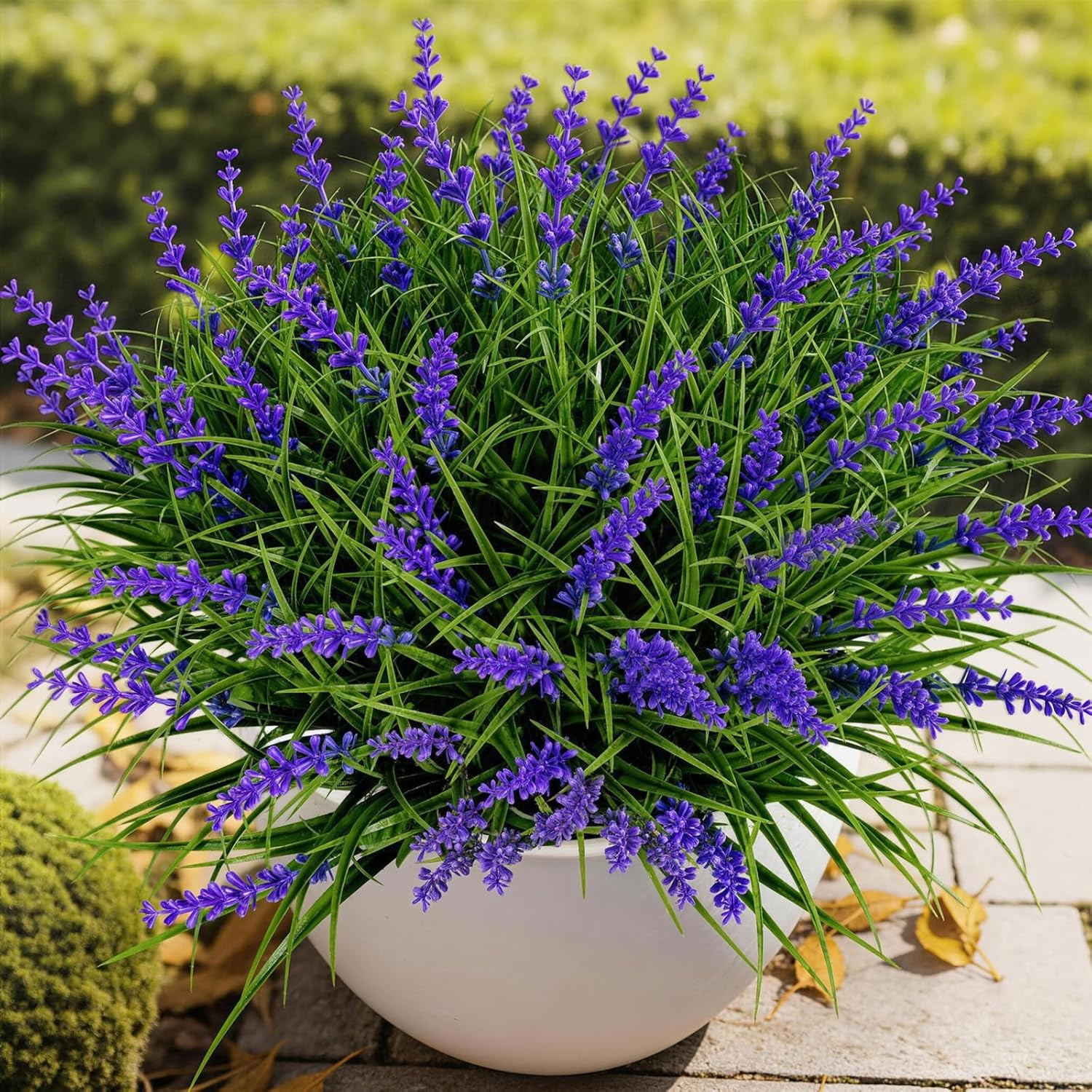 Gipsot 15 Bundles UV Resistant No-Fade Outdoor Artificial Plants & Flowers, Adju