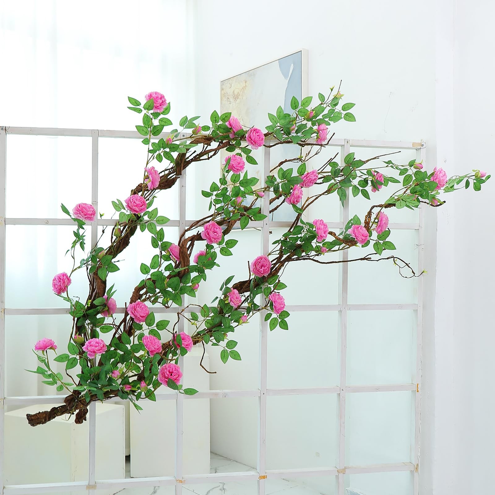 Artificial Tree Branch 63in Brown Rattan Hanging Vine