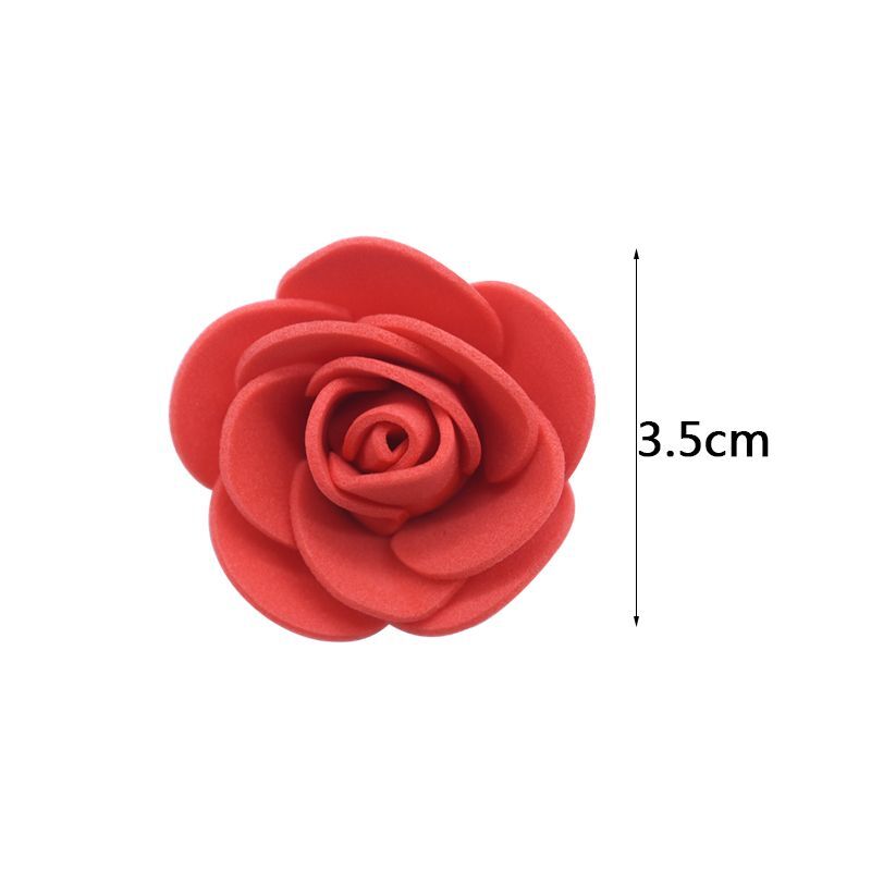 100/200pcs 3.5cm Mini Artificial Rose Flower Heads For Home DIY Scrapbook Decor