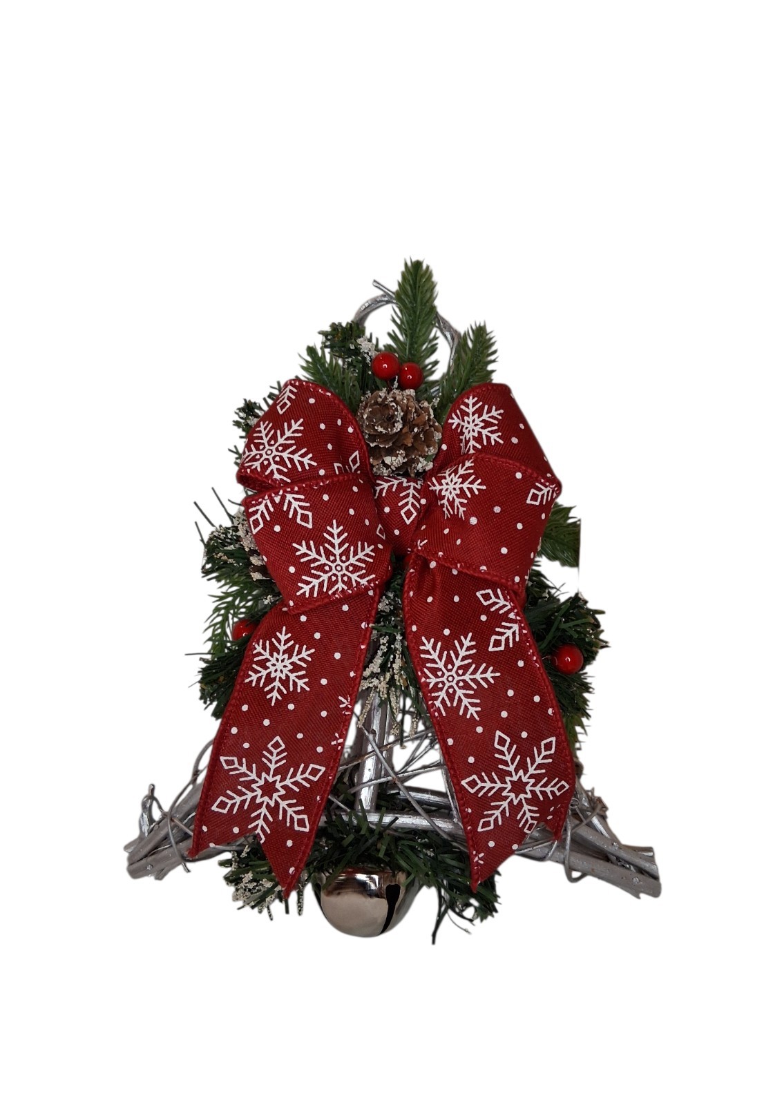 Christmas Floral Wall Decor Bell Star Poinsettia Flower Decorations Holiday