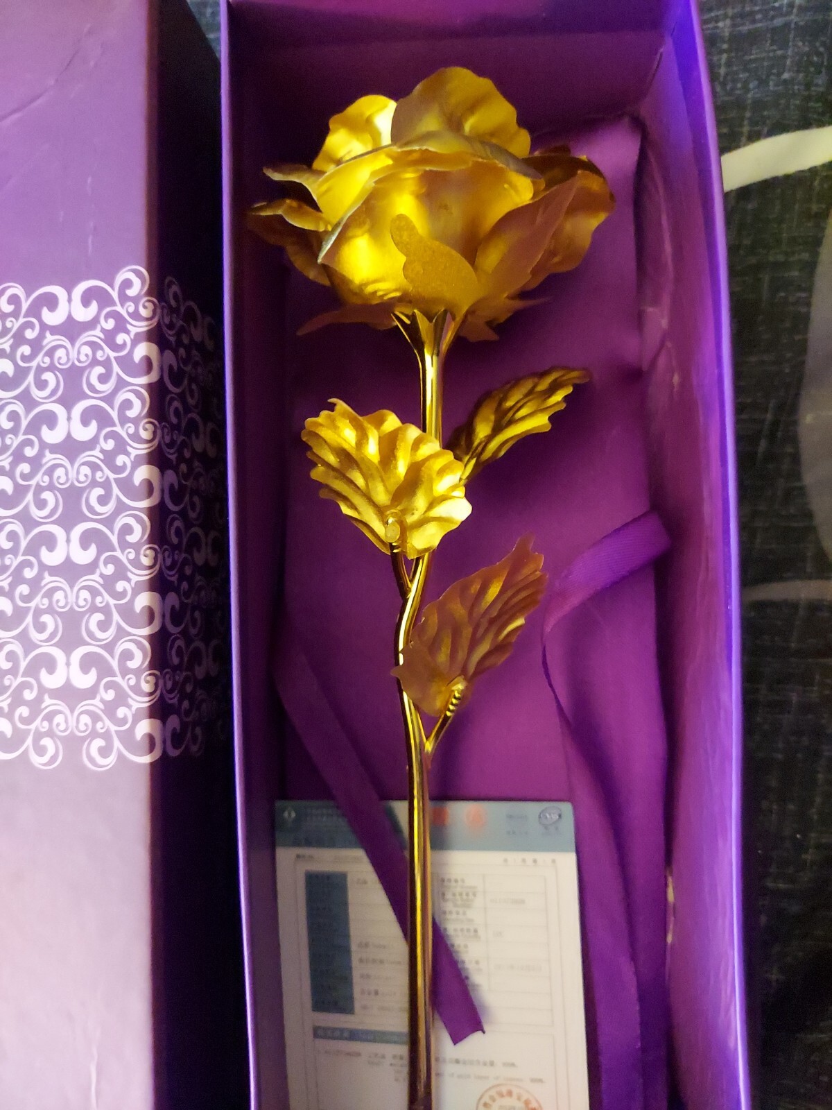 24K Gold Rose Flower and Gold Dipped Rose 24K Forever Rose