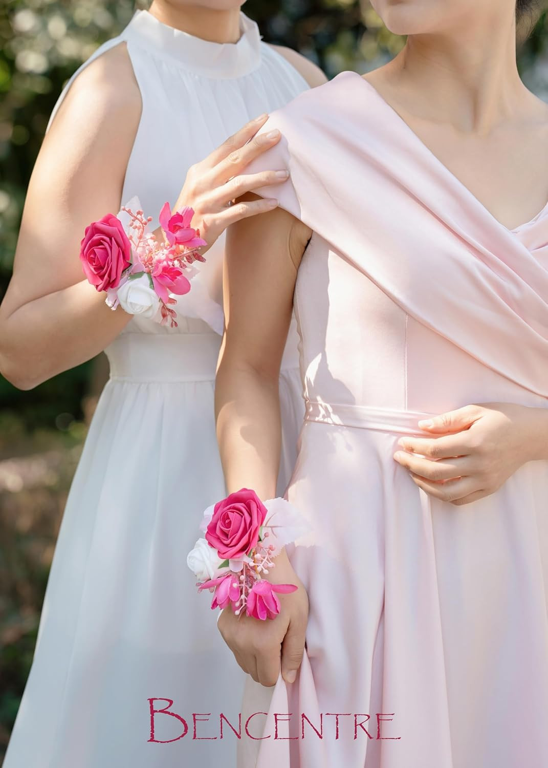 Hot Pink Artificial Wedding Flower Package for Rustic Vintage Ceremonies