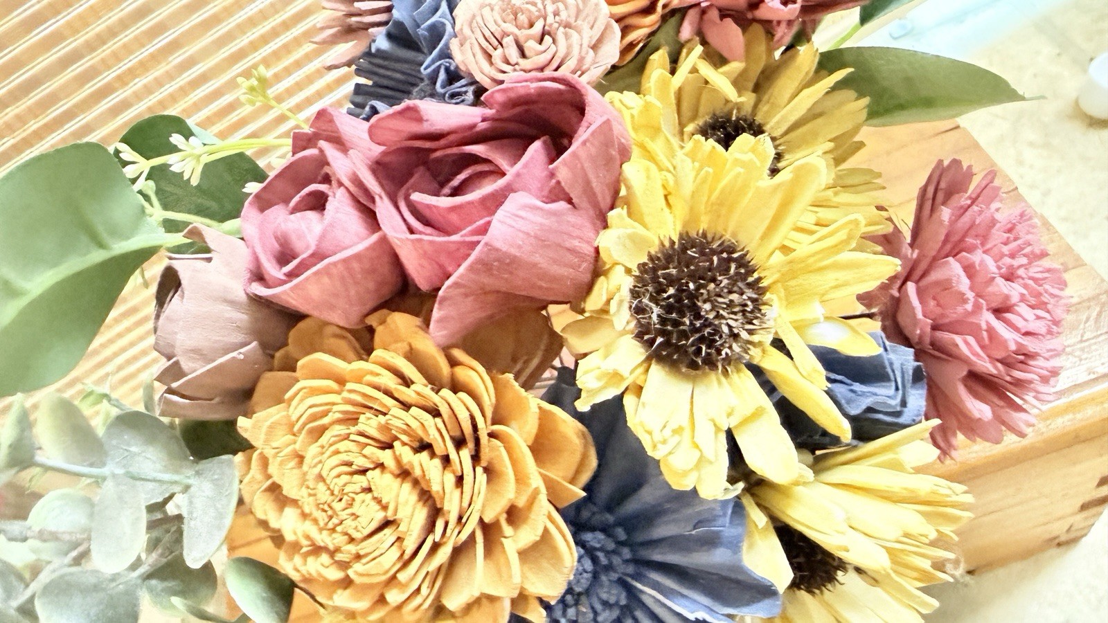 Craft Wood Flower bouquet, BEAUTIFUL