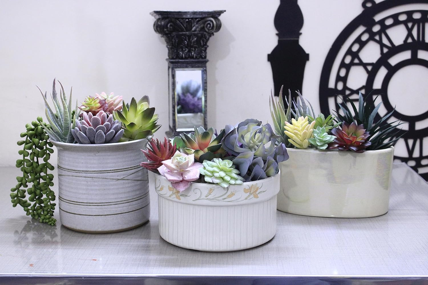 20 Pack Realistic Fake Succulents – Large Faux Plants for Home Decor