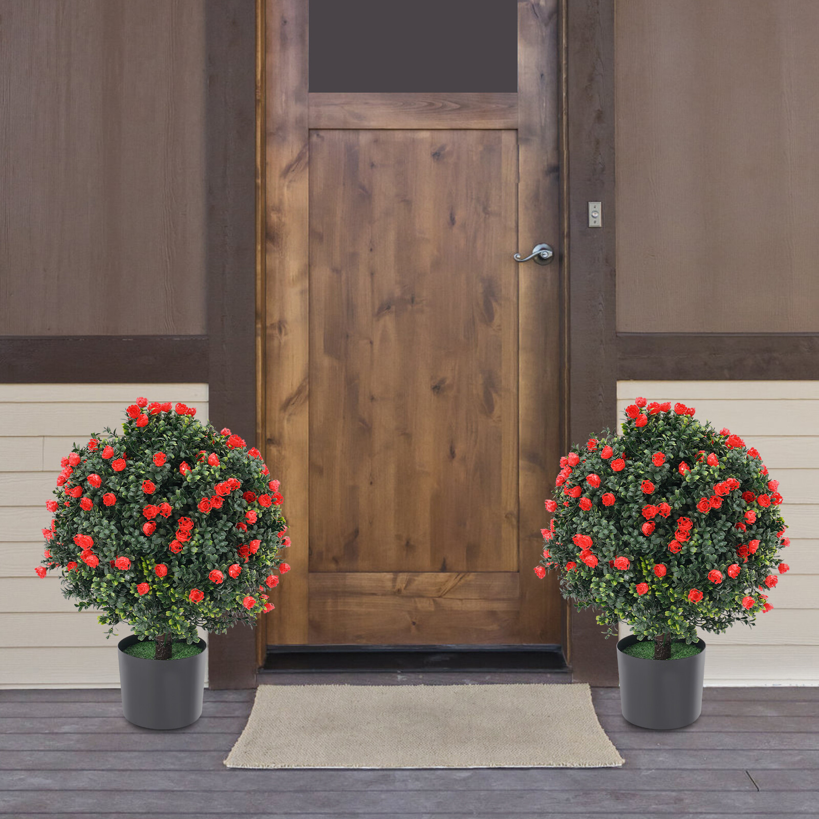 Artificial Potted Bushes, Artificial Potted Plants, UV Resistant Potted Plants