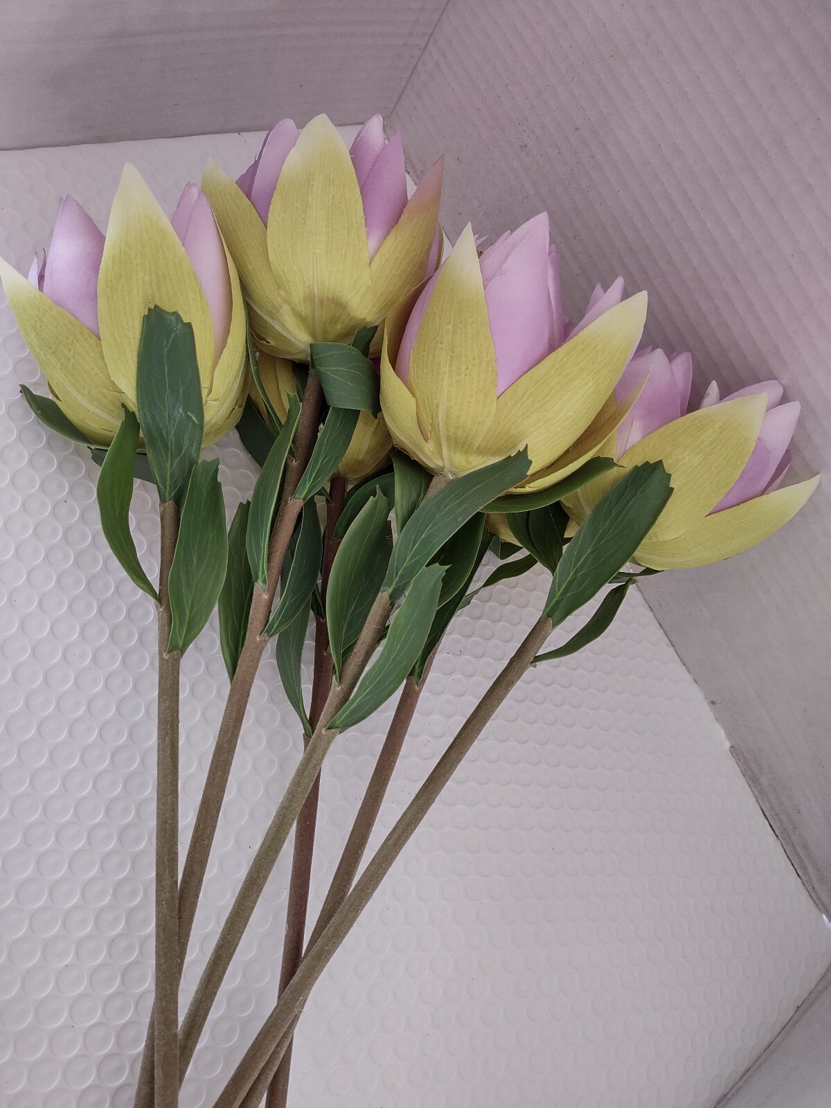 Artificial lotus blossom flower Stems (Six Stems)