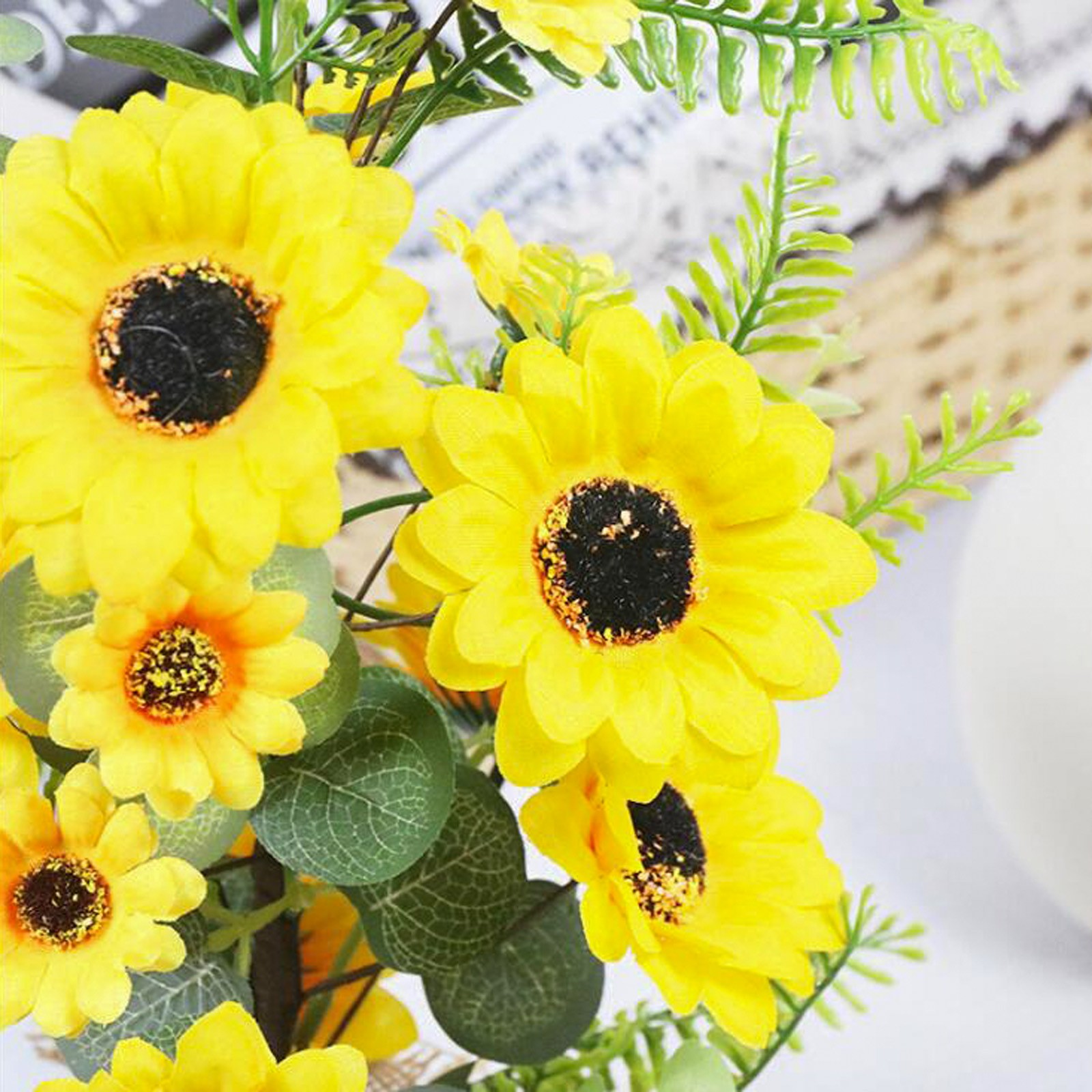 22x42cm Mini Sunflower Tree Artificial Plant For Home & Mall