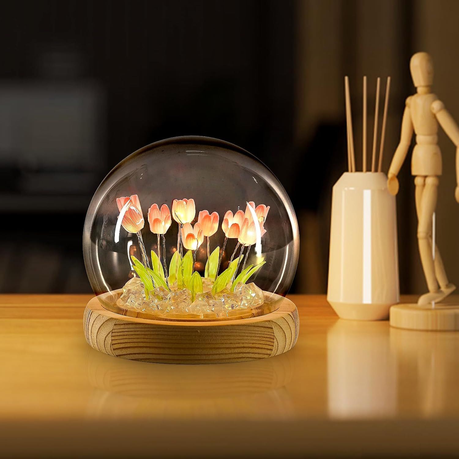 Valentines Day Gifts for Her, Birthday Gifts for Women, Flower Lamp Night Light