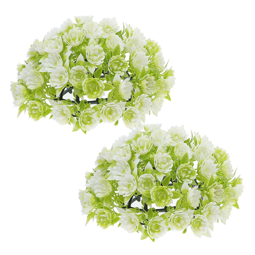Lightweight White Faux Flower Sphere for Hanging and Table Centerpieces