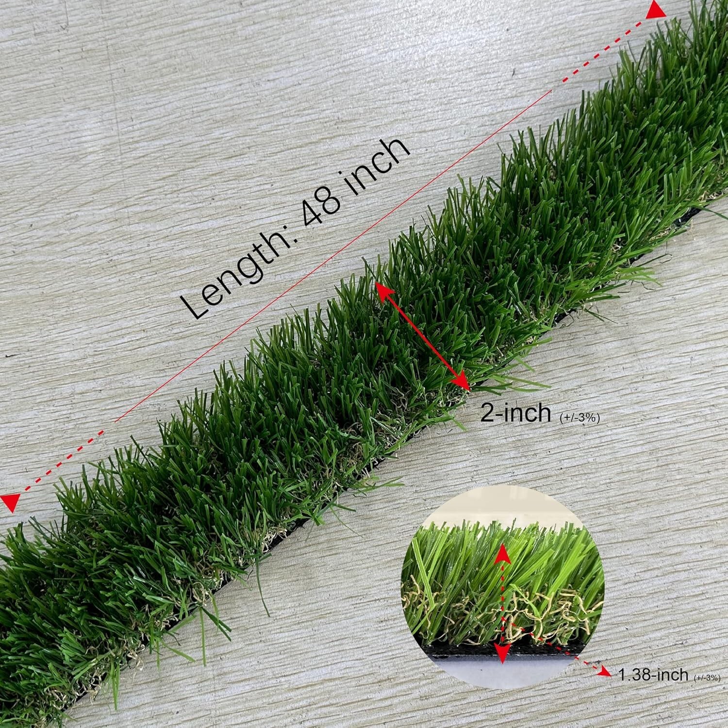 Artificial Grass Decoration Strip Indoor Outdoor DIY Fake Grass Width 2 x Length