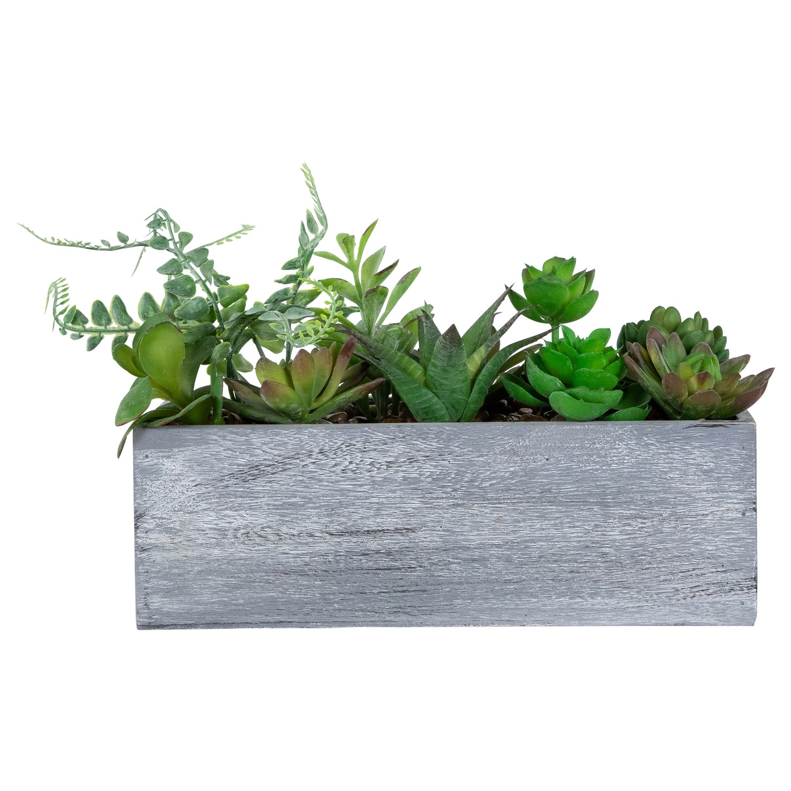 Northlight 11.75″ Artificial Mixed Succulent Plants in a Rectangular Planter