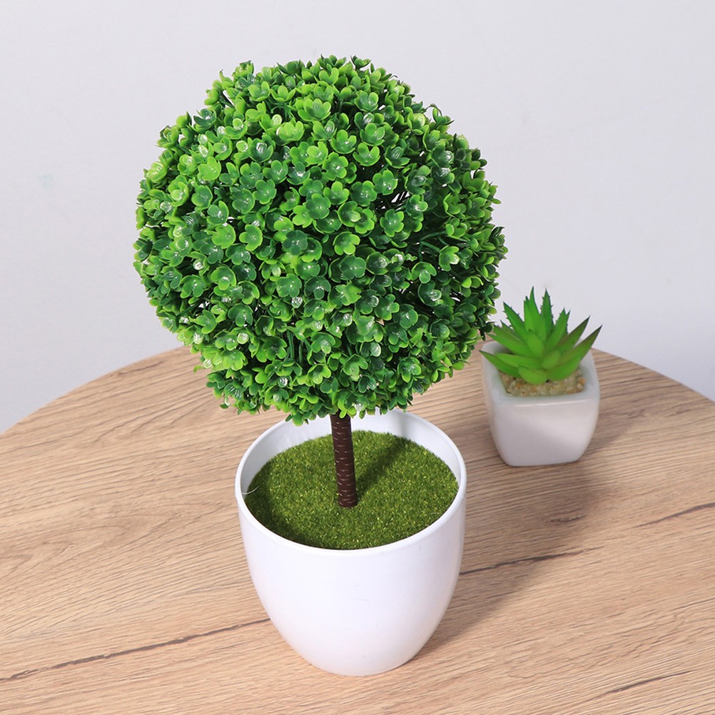 Potted Fake Plants Desktop Potted Plants Artificial Greenery Plants