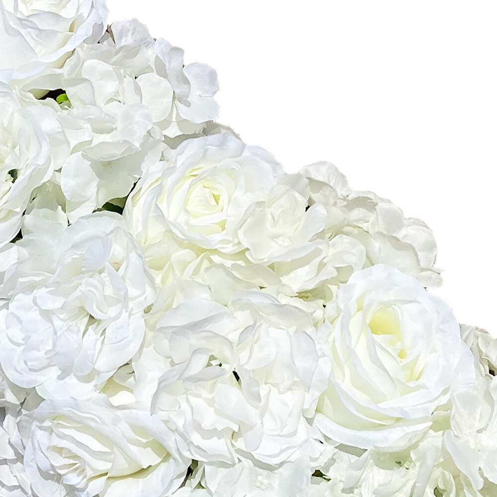 White Artificial Flowers for Home Party Wedding,Artificial Silk Flowers Row,HOT!