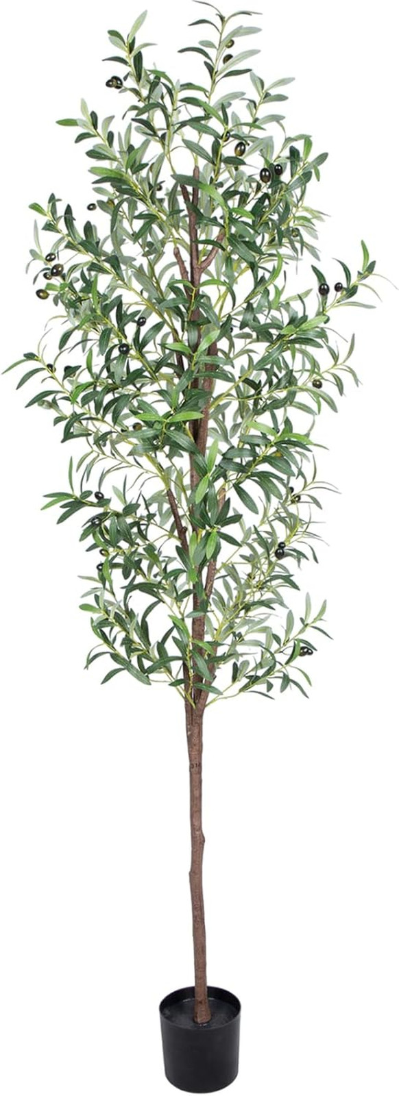 Artificial Olive Tree, 6FT Tall Faux Olive Trees 72In Outdoor Fake Potted Silk P