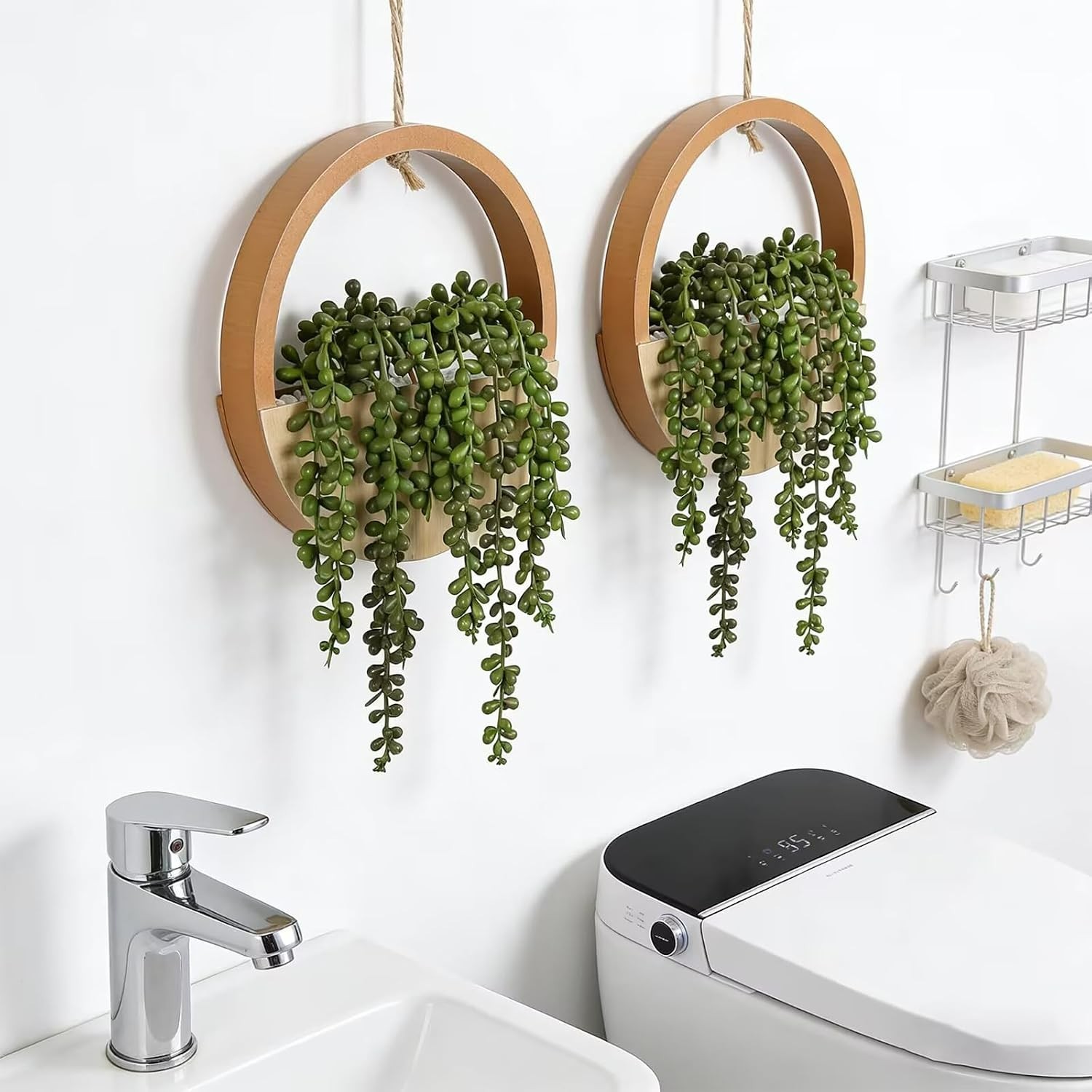 Realistic String of Pearls Hanging Plants – Perfect for Home & Office Decoration