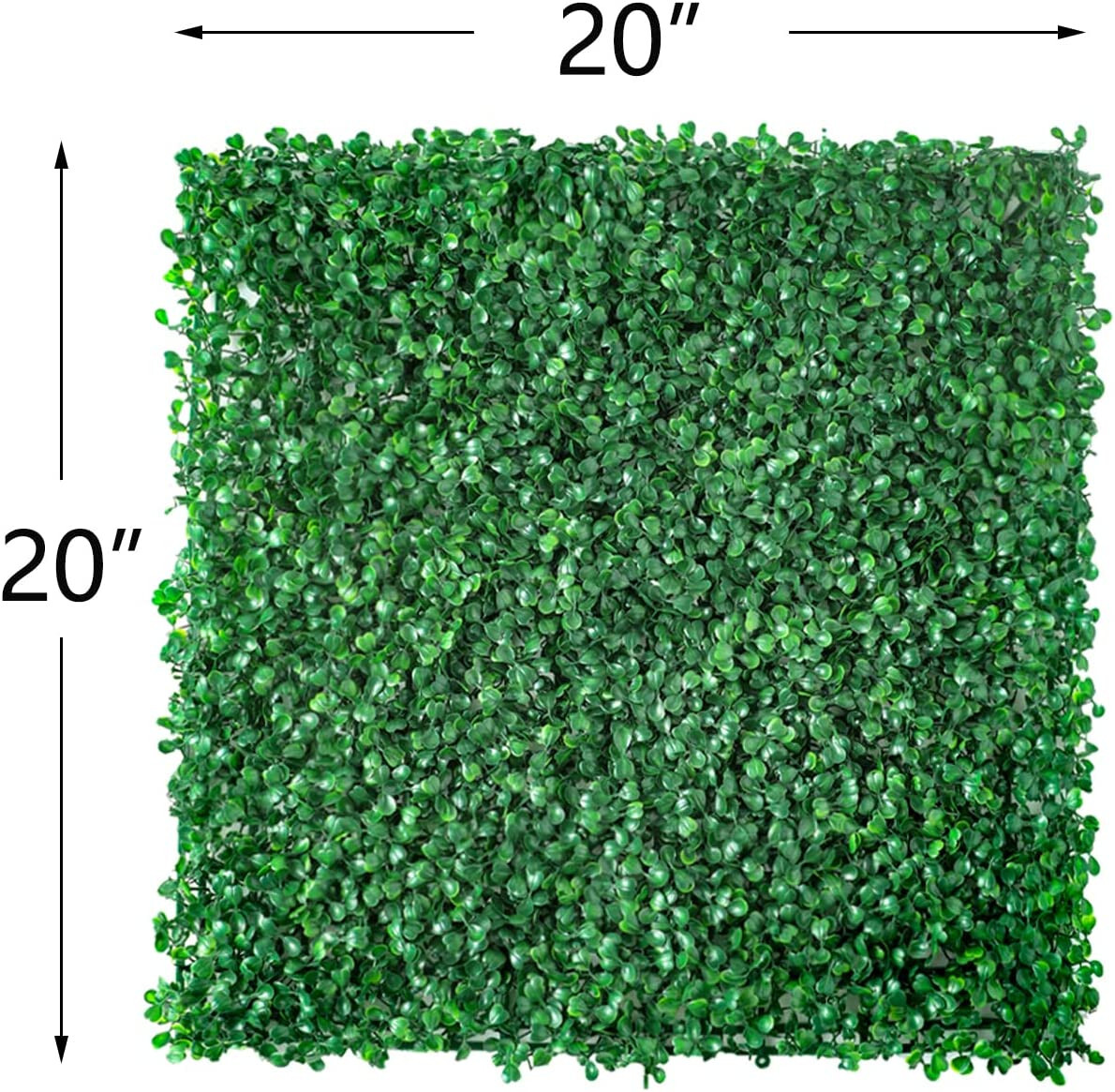 DearHouse 12 Pieces 20″x 20″ Artificial Boxwood Panels Topiary Hedge Plant