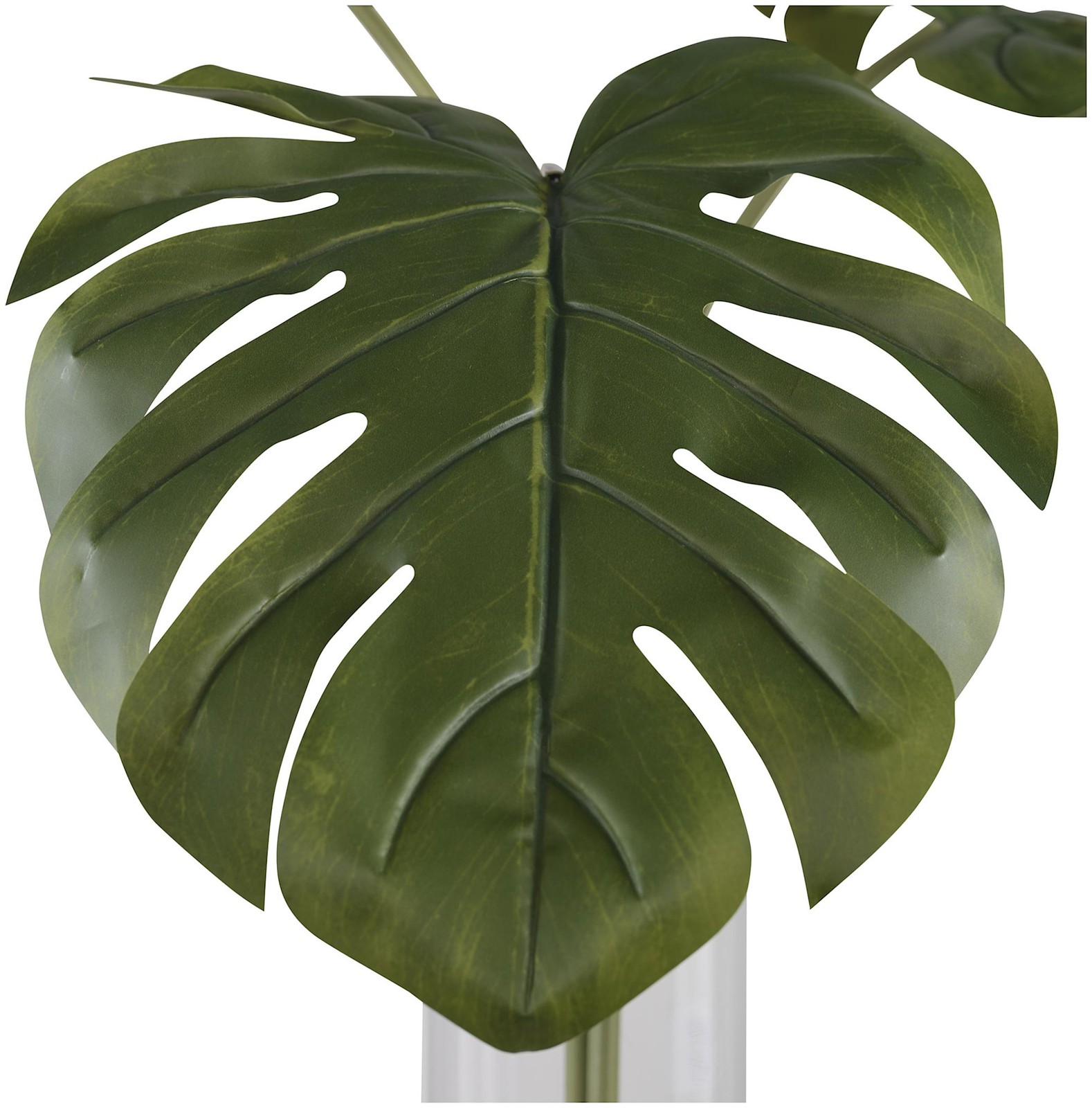 Uttermost 60181 Ibero 30″ Tall Glass and Stone Faux Flora Planter – Clear