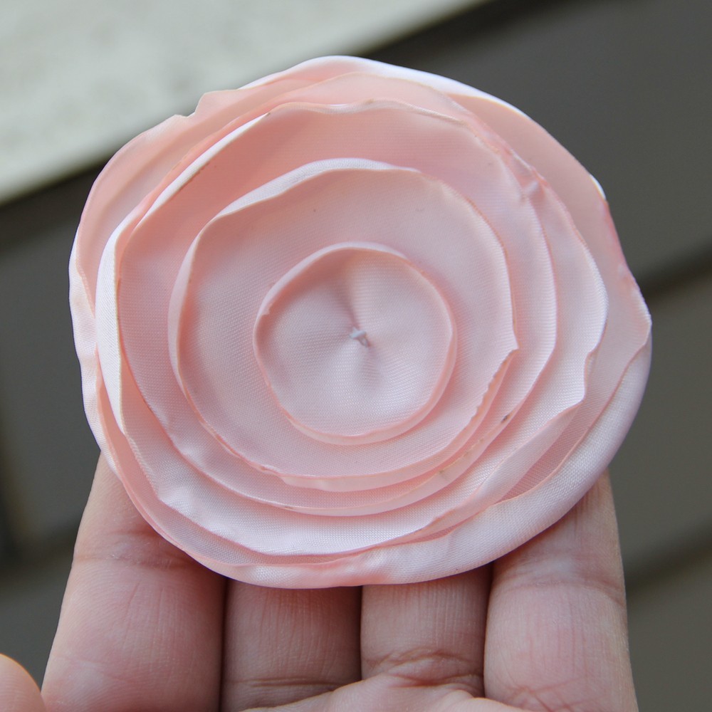 7.5cm Fabric Flower Handmade Cloth Flowers Hand DIY Material Wedding Accessories