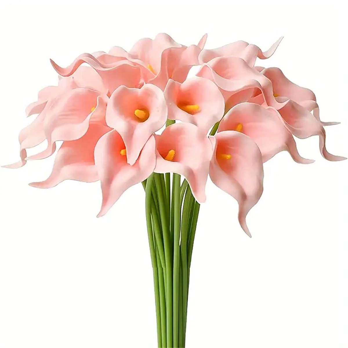 10 Pieces PU Calla Lily Artificial Flowers for Wedding Floral Arrangements