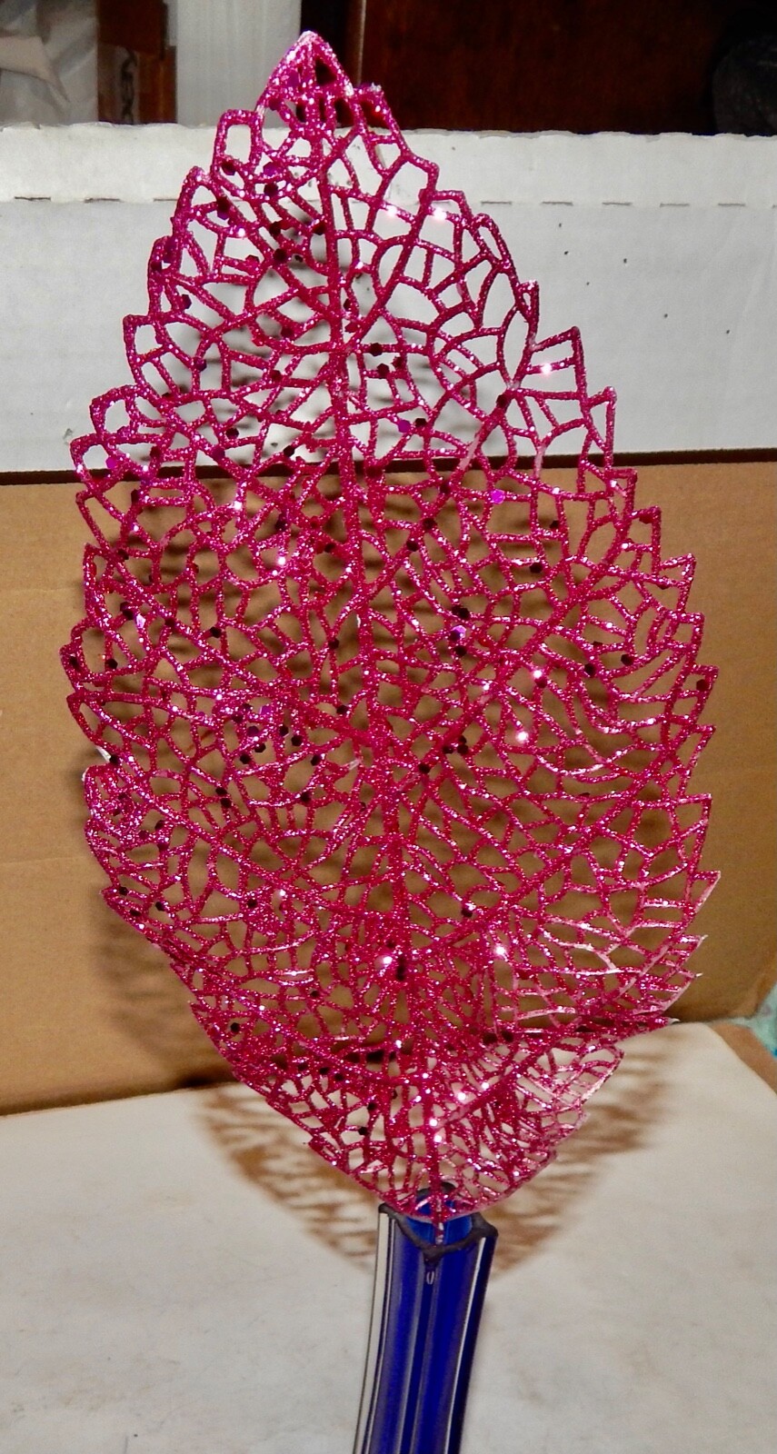 Floral Decor Artificial Flowers You Choose Type Magenta Glitter Color Picks 218V