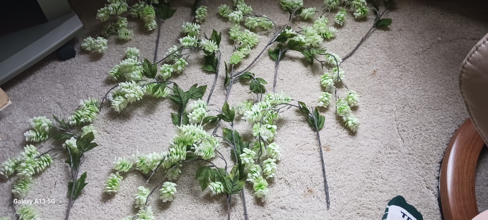 Artificial Hanging Hops Plant Cascading Flowers