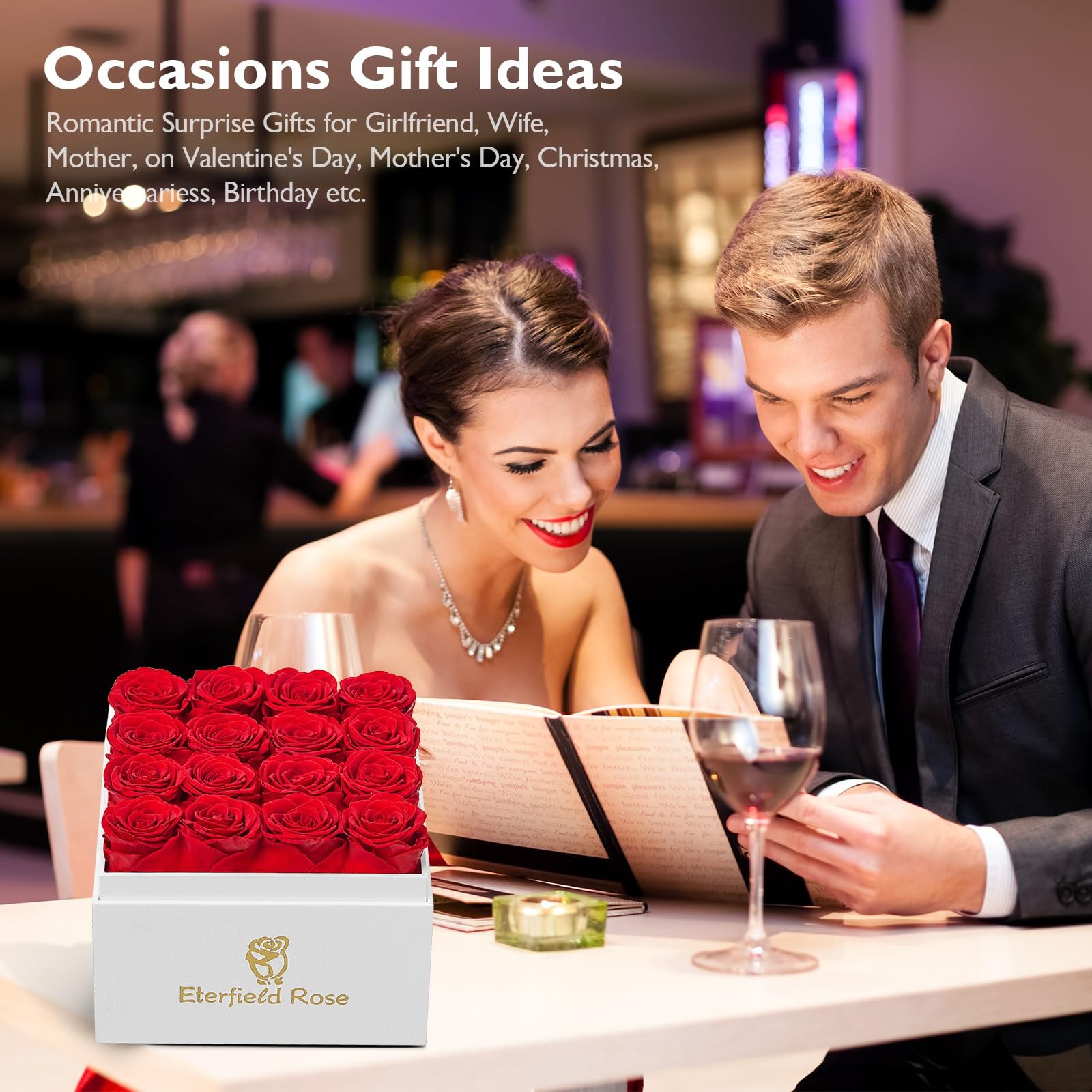 Eterfield Preserved Roses That Last a Year Eternal Rose in a Box Real Rose