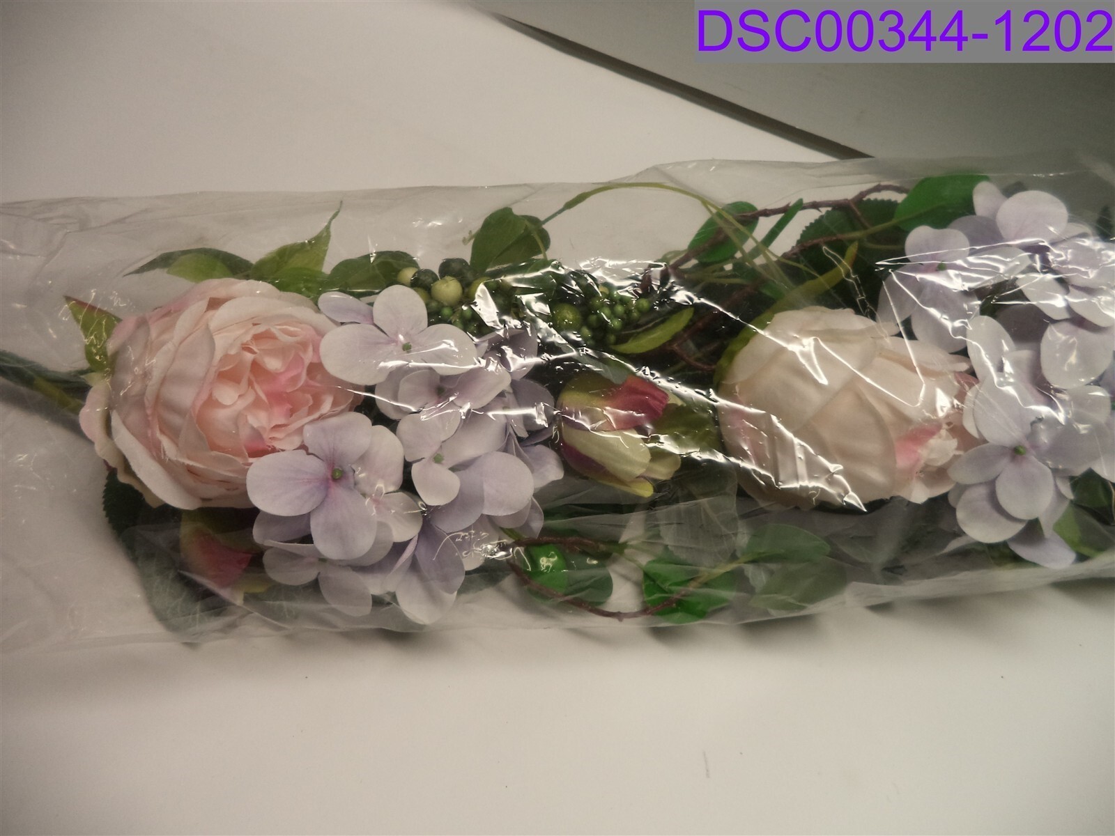 Artificial Floral Garland 50″ Long Purple and Pink