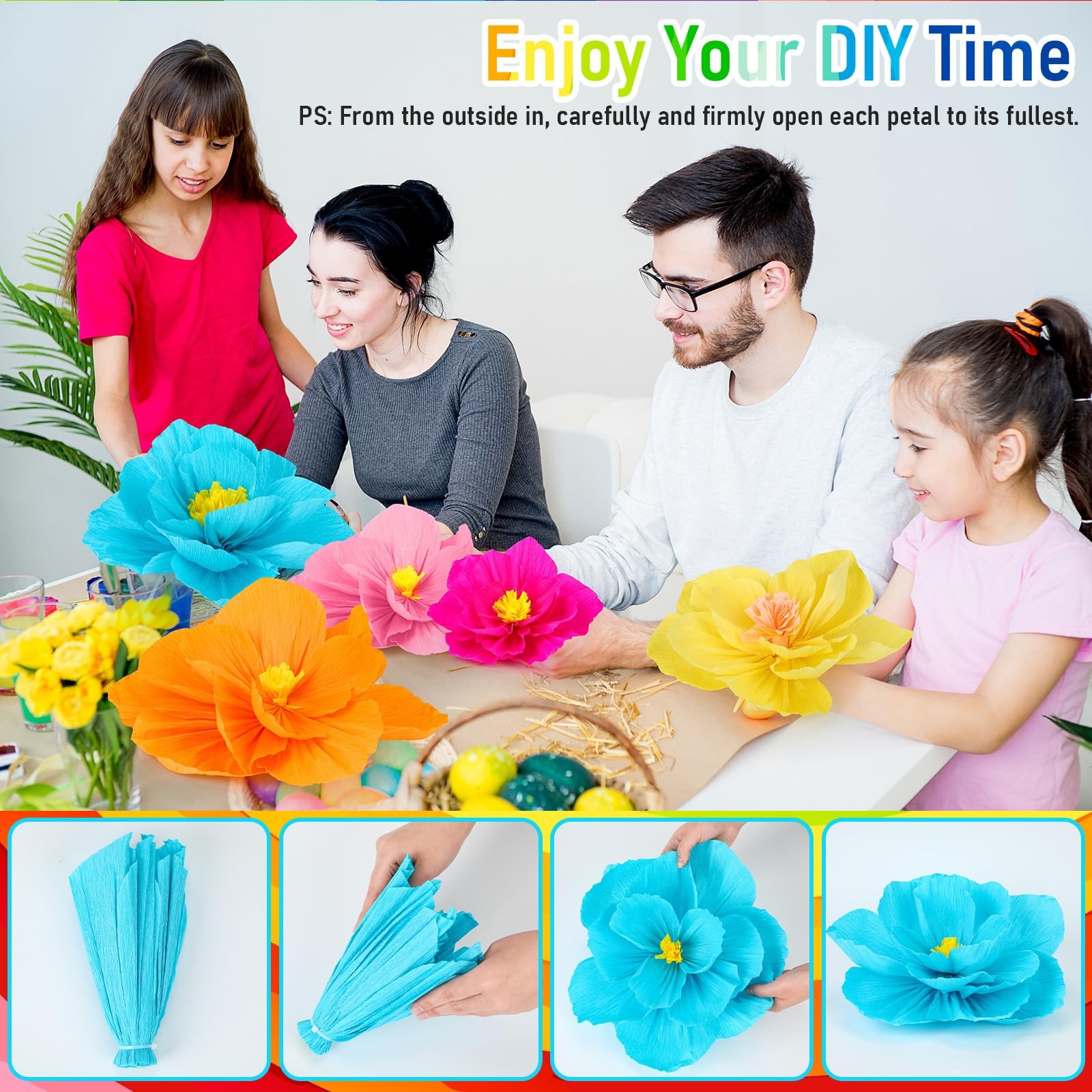 Giant Paper Flowers Artificial Large Paper Flower Decoration for Handcrafted …