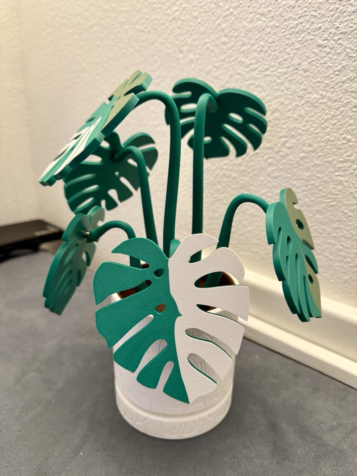 3D Printed- Monstera Coasters Plant with Pot