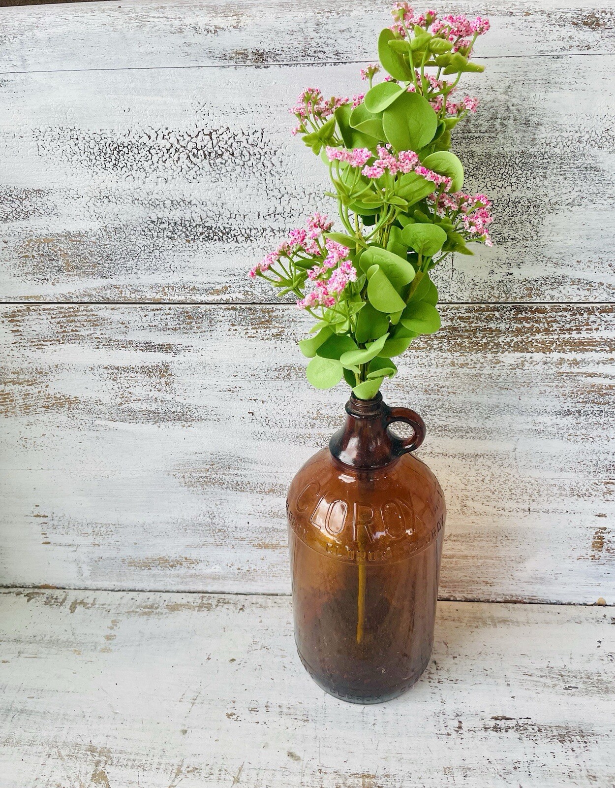 Queen Ann’s Lace Spray, Pink Faux Florals New One Spray