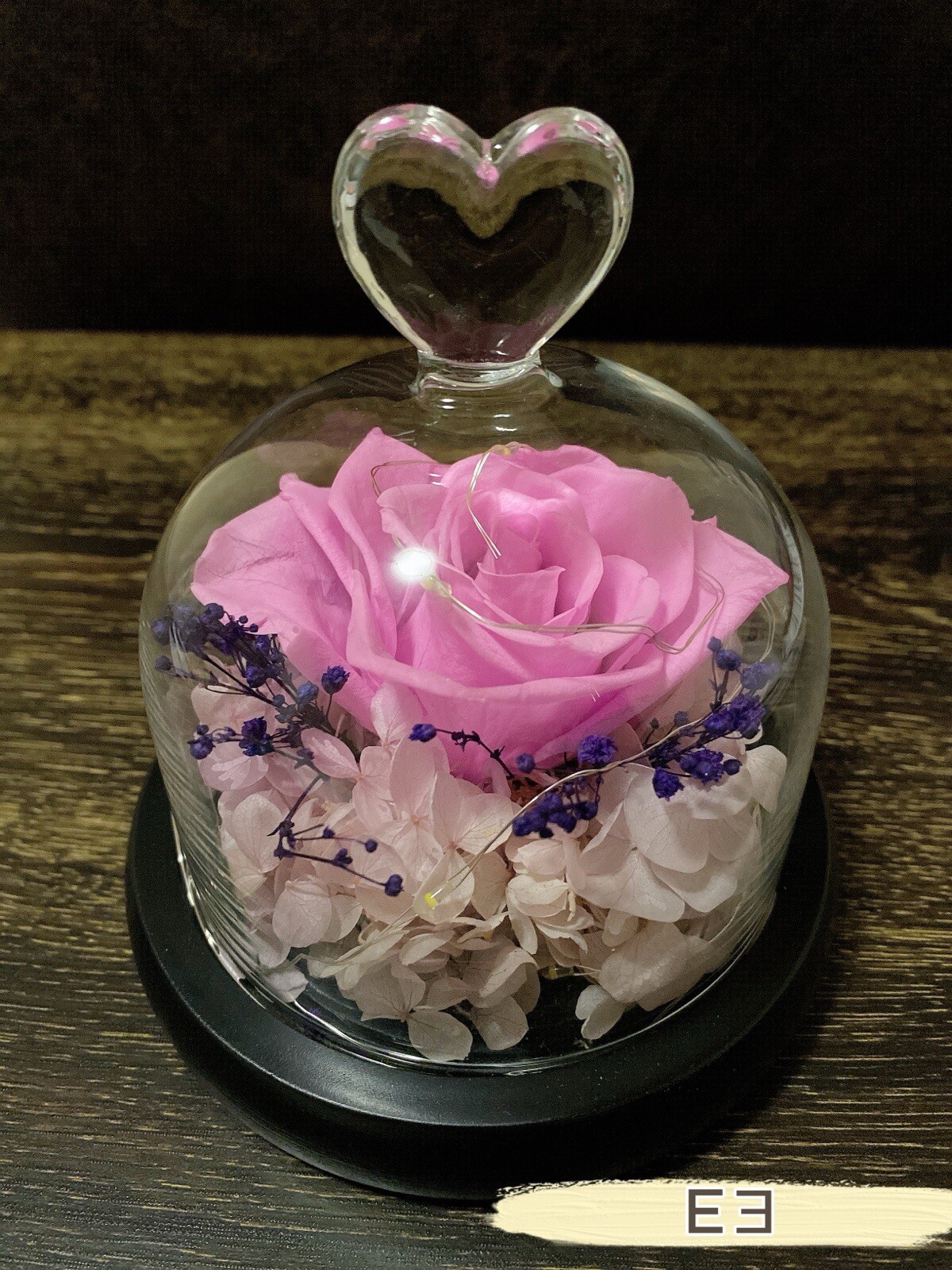 Eternal Rose flower Preserved rose everlasting rose flower gift with Led Light