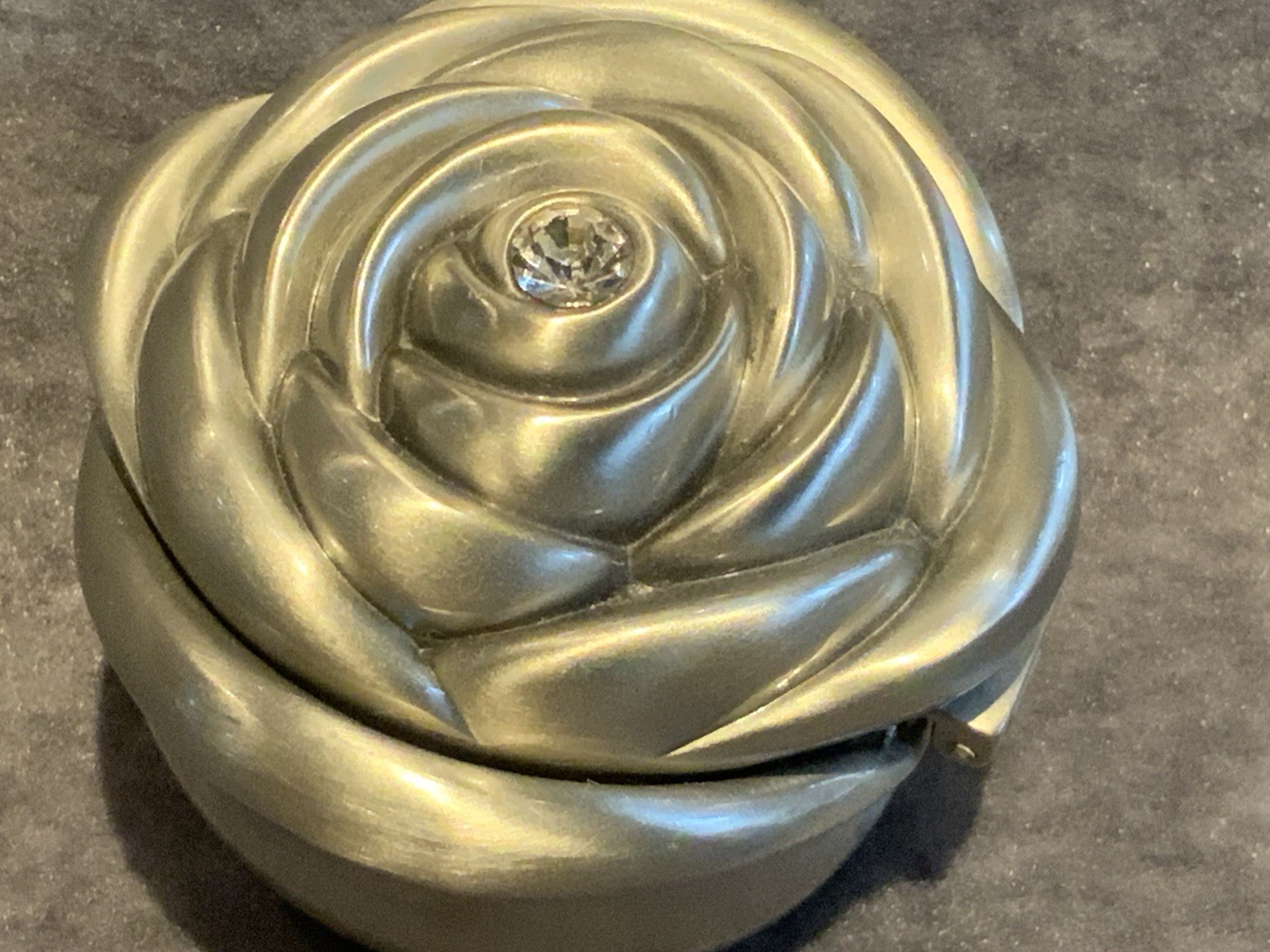 DYstyle Preserved Red Rose in Brushed Metal Gift Box