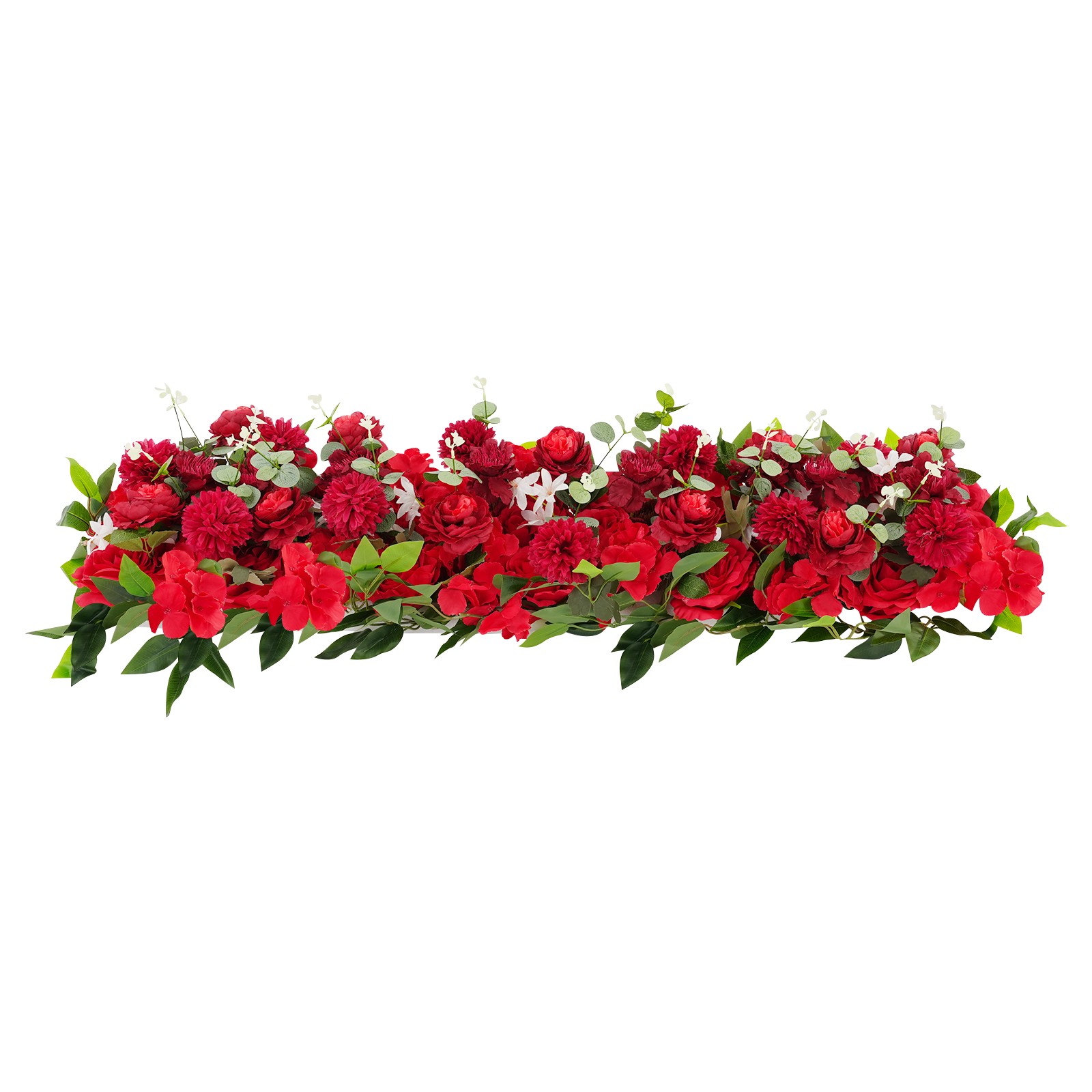 Artificial Flower Artificial Polyester Fibre Flowers Row 100*30cm for Home Decor