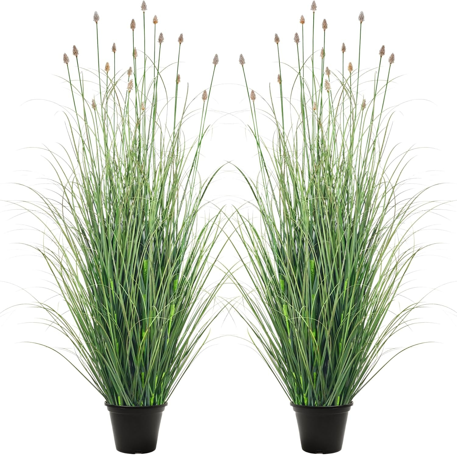 3FT / 4FT Extra Lush Artificial Plant (2Pcs), Luxury Fake Tall Plants with Pot,