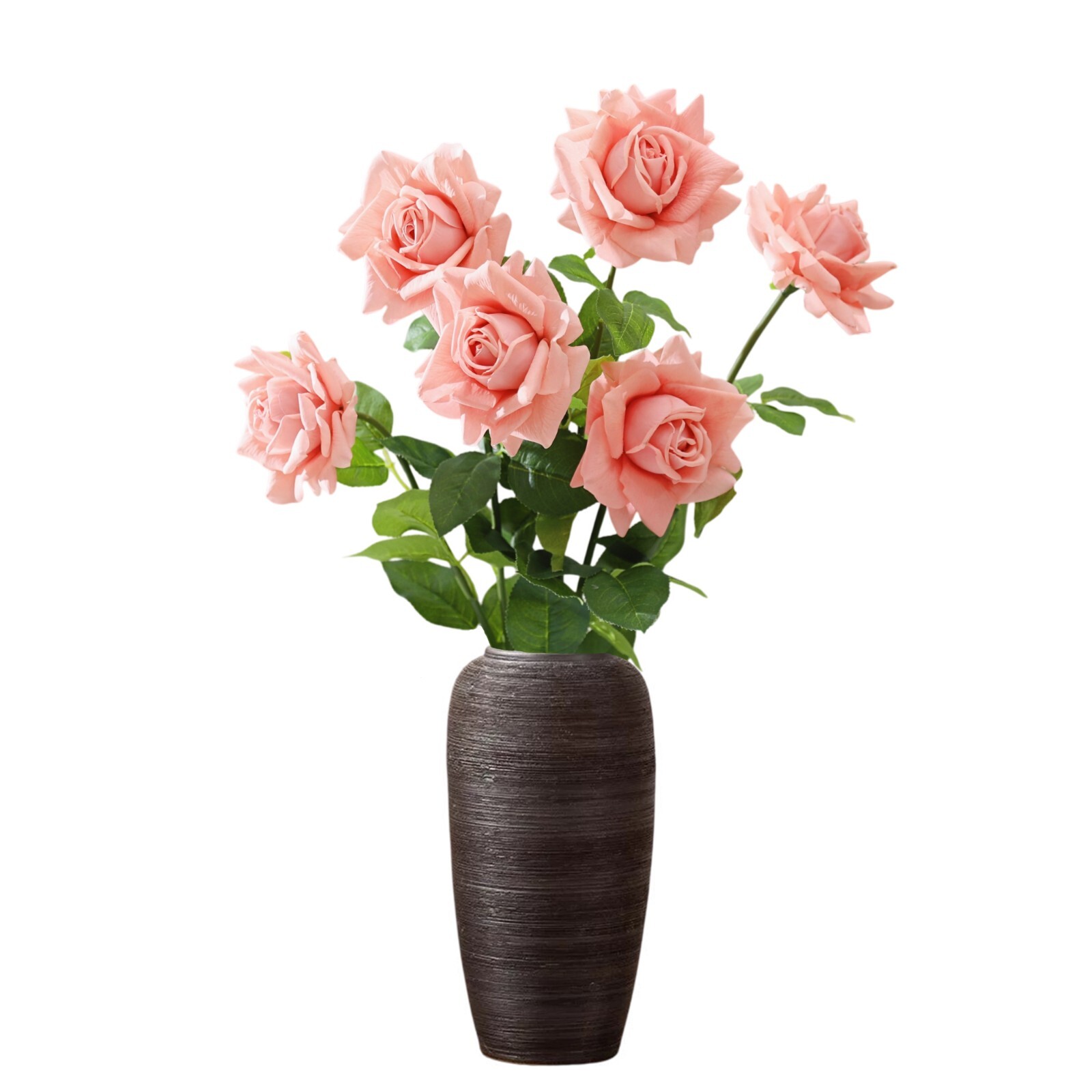 6-Pcs Artificial Rose High Simulation Bionic Technology Flowers Gift