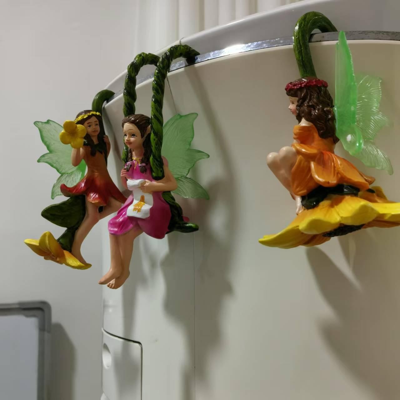 3pc Tree Vine Flower Fairy Diy Garden Bonsai Pendant Home Decor Craft