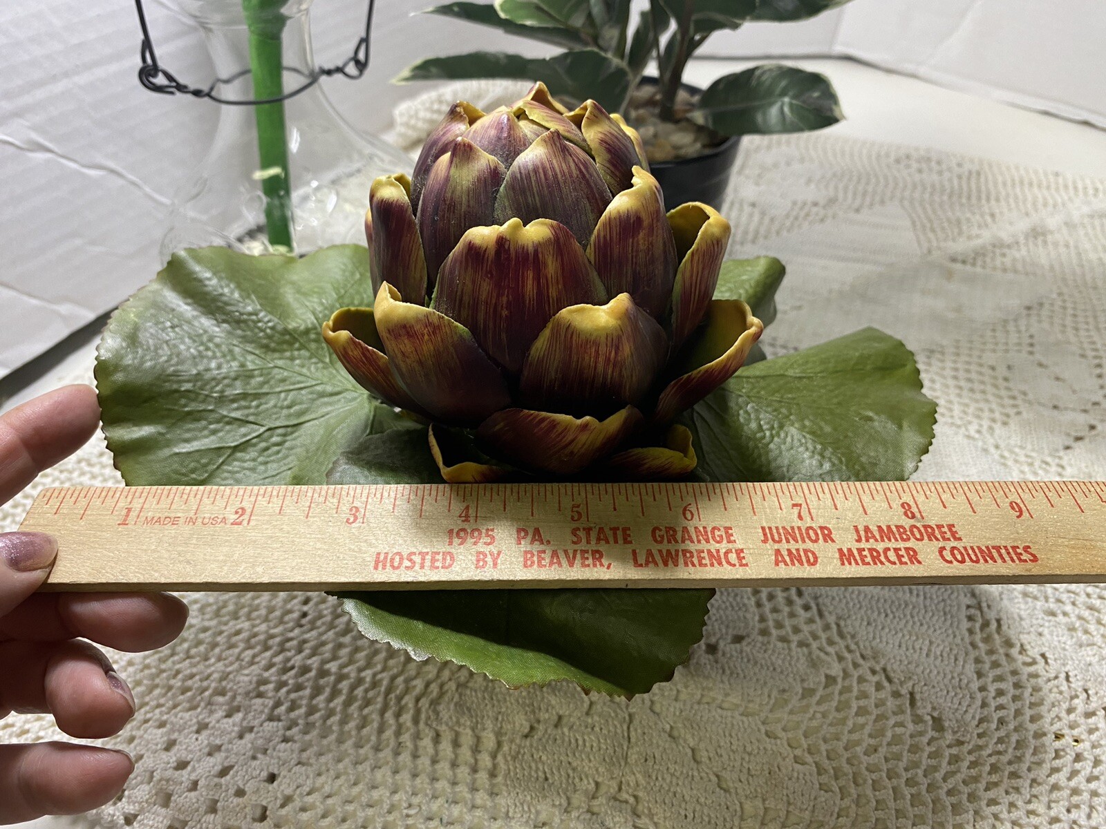 3 Artificial Simulated Plants Pineapple,hobby lobby Glass Bottle, Plant G89