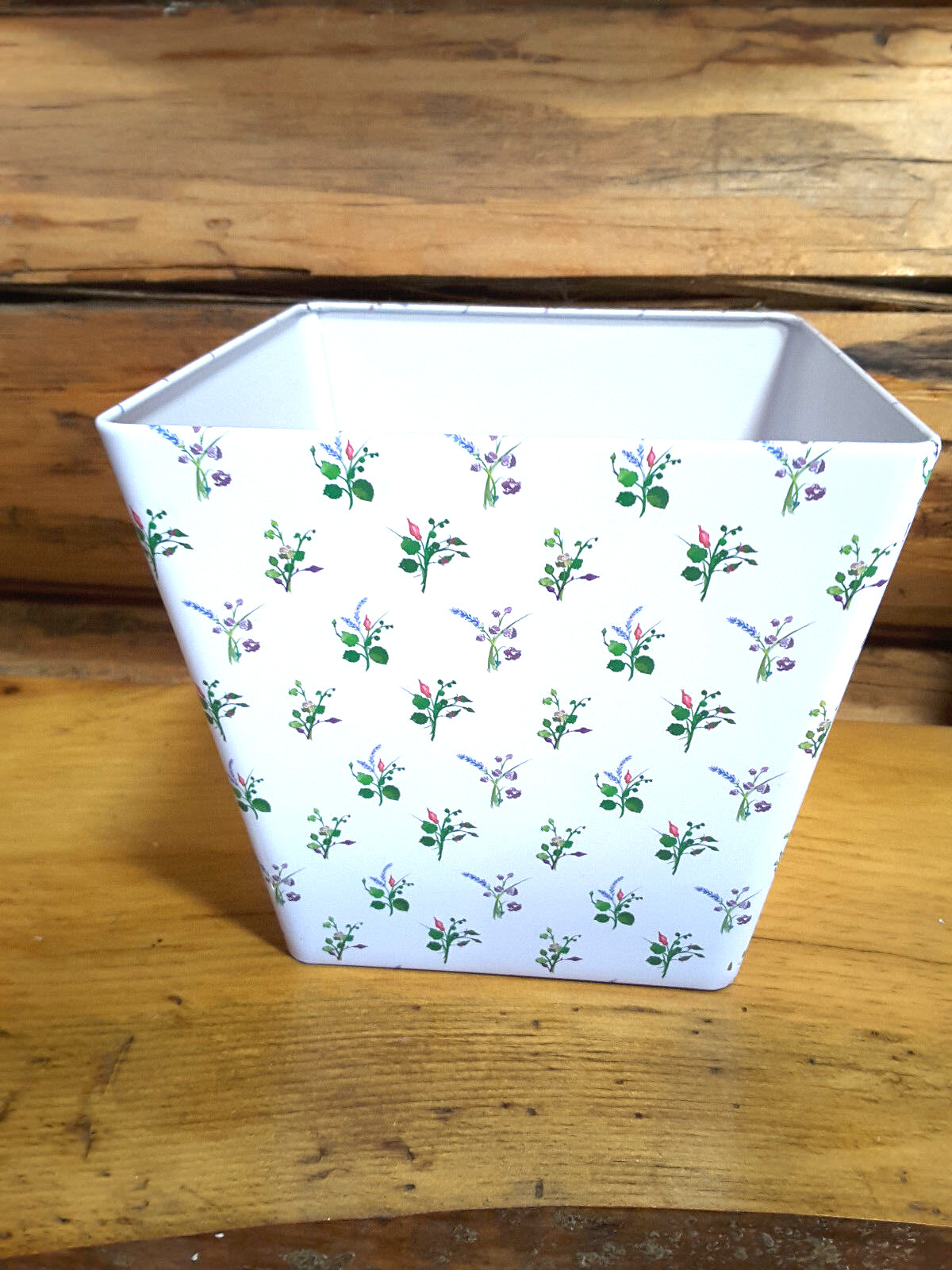 6. CRABTREE & EVELYN FLORAL GIFT/PLANTER Metal Containers~NEW~Great for DIY gift