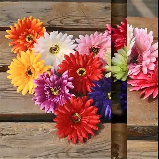 New 2/5pcs Artificial Flower 10cm Silk Daisy Coreopsis Gerbera Fake Flower Decor